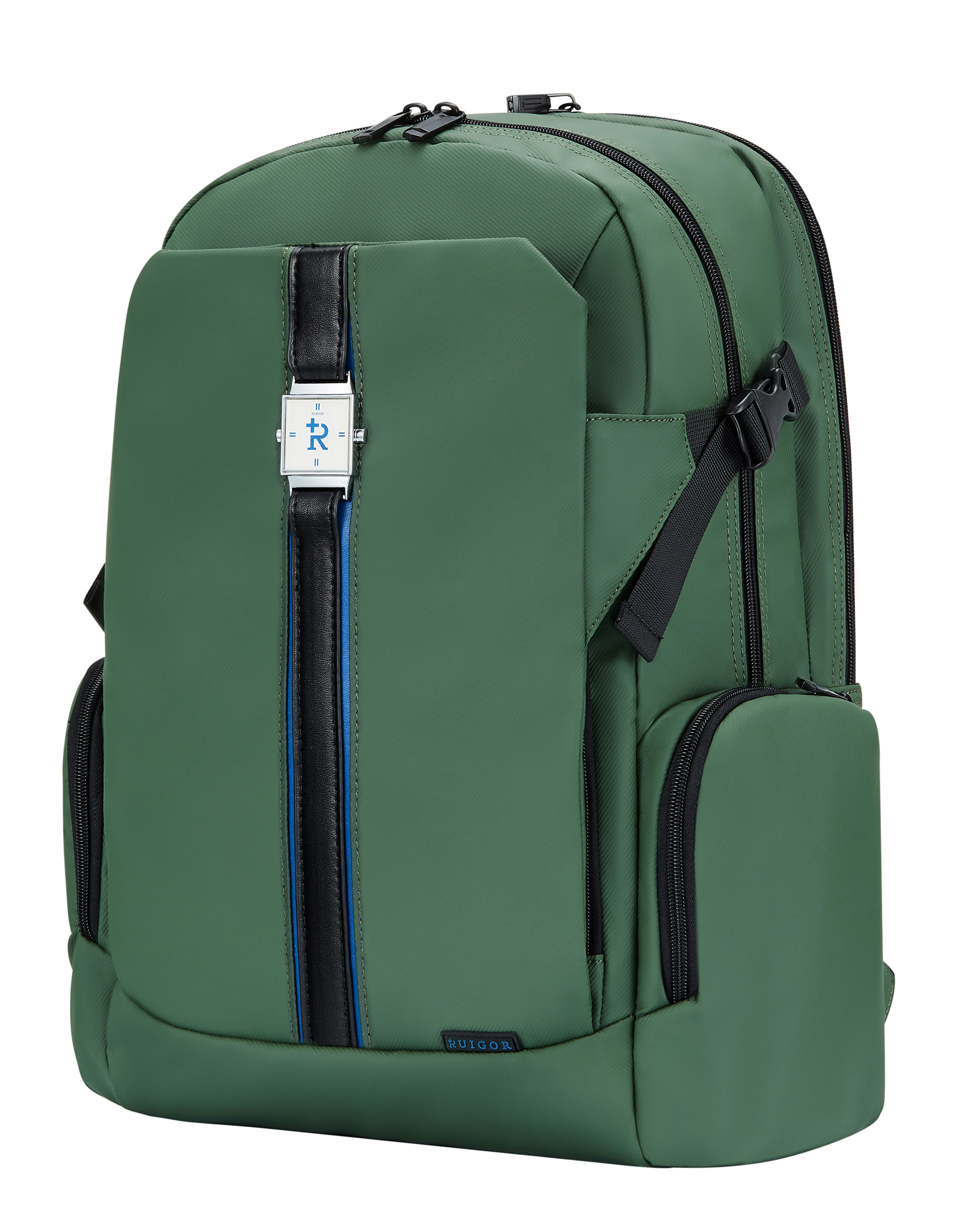 H7961 LAPTOP BACKPACK Green SQUARE EMBLEM