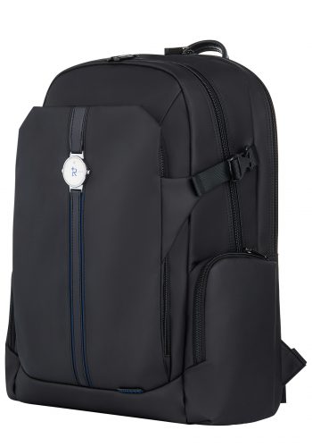 LAPTOP BACKPACK BLACK CIRCLE EMBLEM