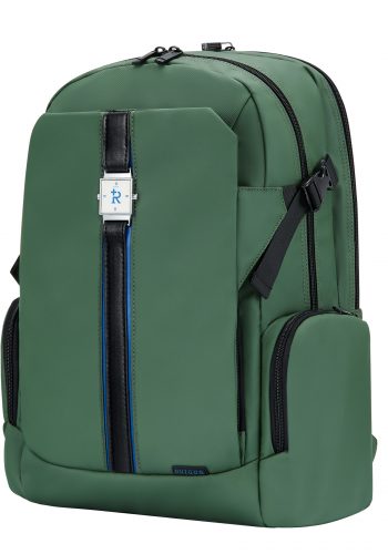 LAPTOP BACKPACK Green SQUARE EMBLEM