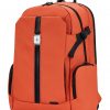 LAPTOP BACKPACK ORANGE SQUARE EMBLEM