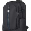 LAPTOP BACKPACK BLACK SQUARE EMBLEM