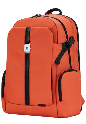 LAPTOP BACKPACK ORANGE SQUARE EMBLEM