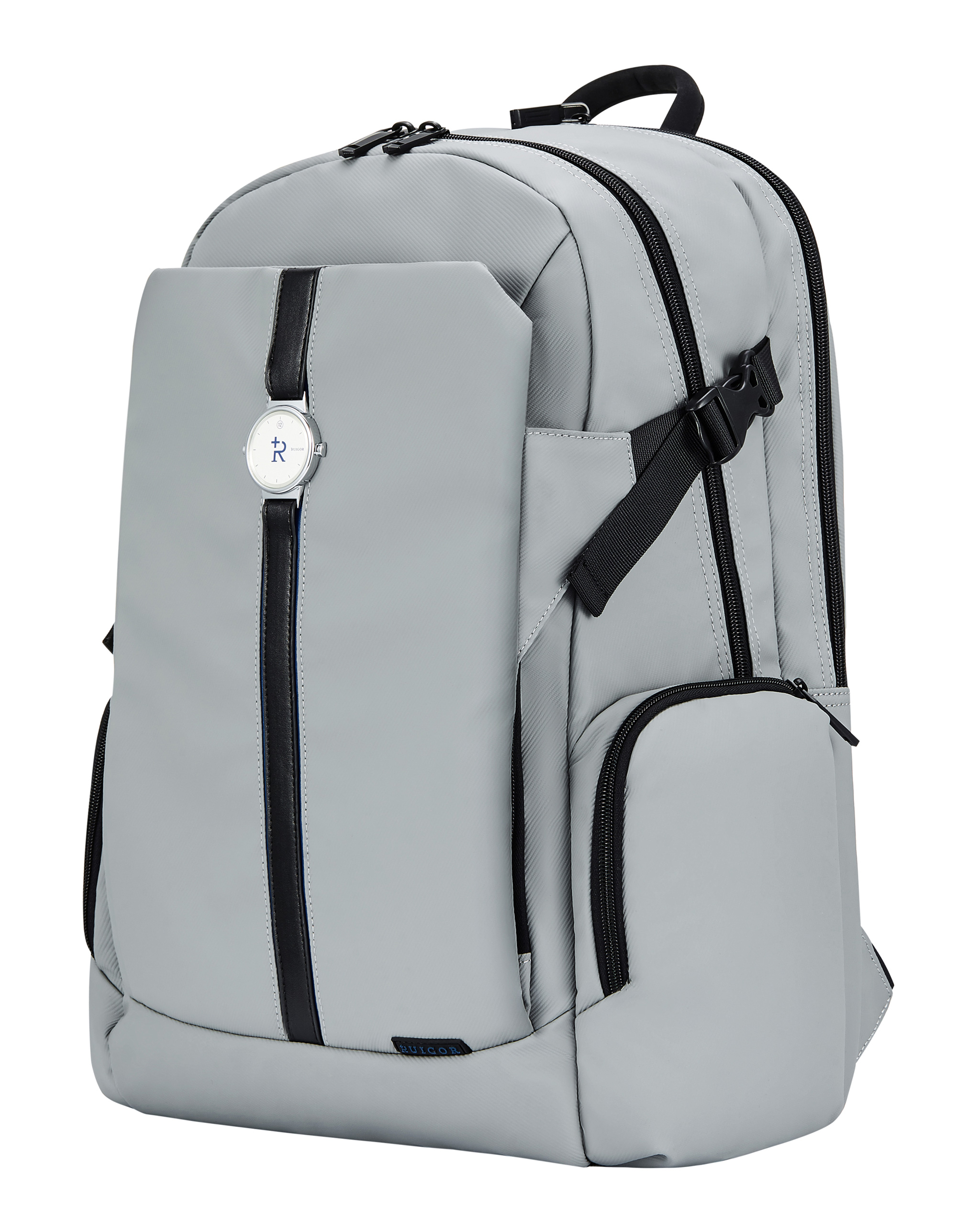 RUIGOR CHRONO 51 LAPTOP BACKPACK GREY (CIRCLE EMBLEM)